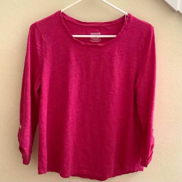 Chicos ultimate summer tee size 1 pink - Picture 1 of 4